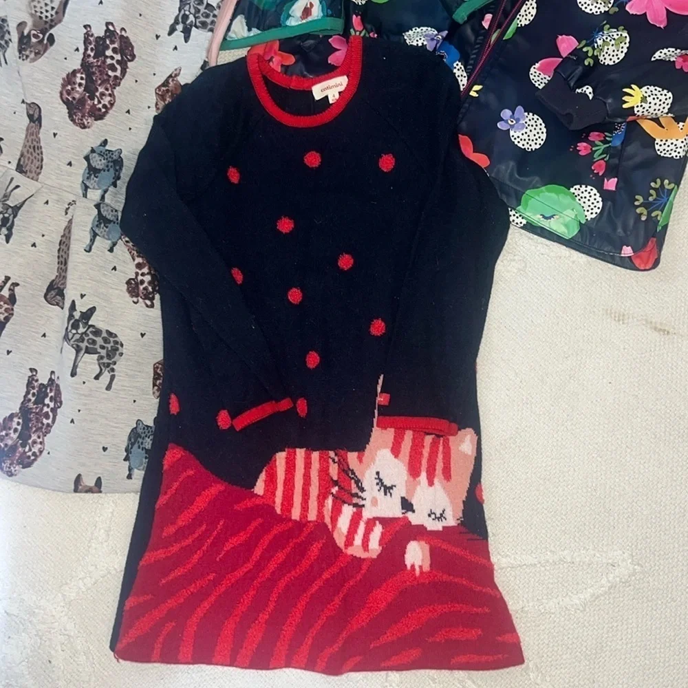 Girls Catimini bundle dresses and coats size 4